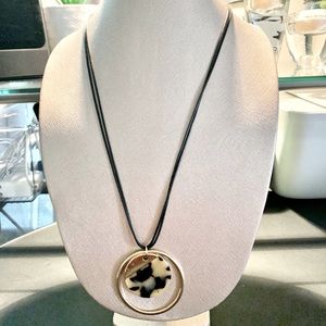 🎉NEW🎉 Tortoise & Silver Medallion Necklace